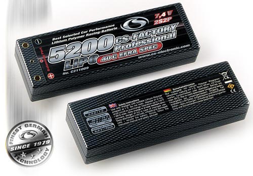 CS-Electronic Lipo 7,4V 5200mAh 40C, EFRA Spec