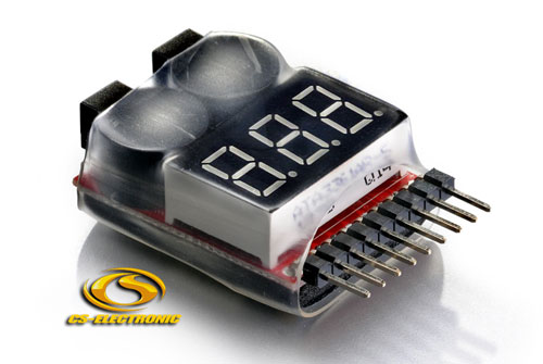 CS-Electronic 2S-8S Lipo Alarm / Tester