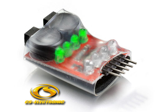 CS-Electronic 2S-4S Lipo Alarm / Tester / Saver