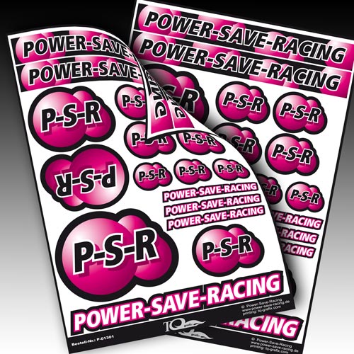 Power Save Racing PSR Logo Aufkleber
