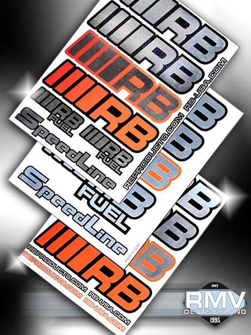 RMV-Deutschland RB Aufkleber Set/Chrom