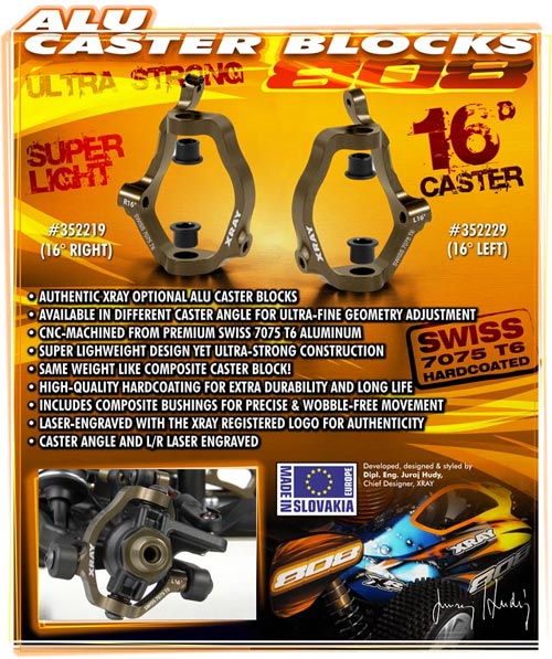 SMI Motorsport XB808 Alu-16 Lenkhebelhalter