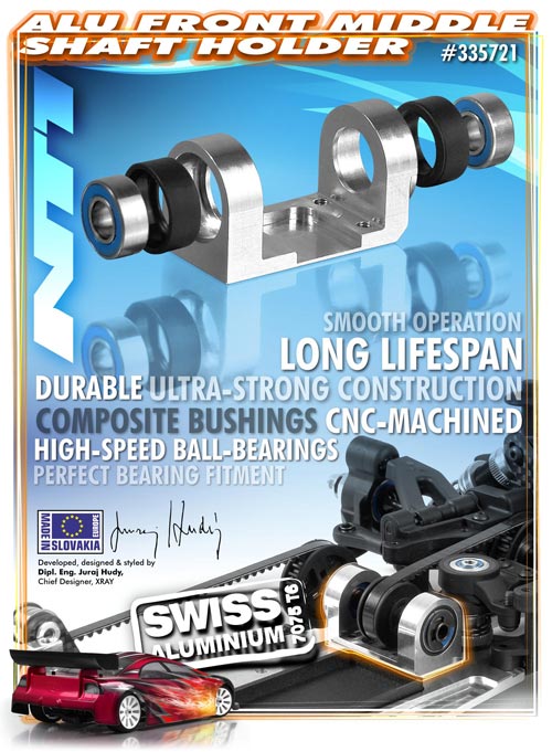 SMI XRAY News XRAY NT1 Alu Mittelwellenhalter