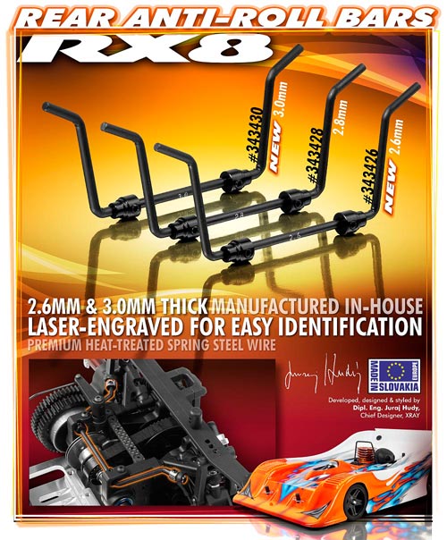 SMI XRAY News RX8 hintere Stabilisatoren