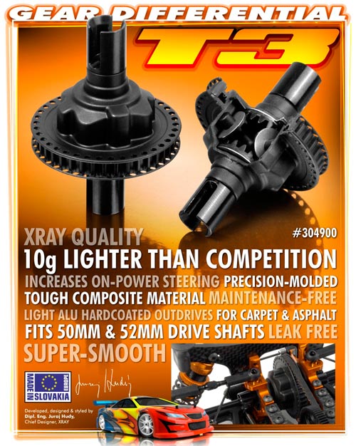 SMI XRAY News T3 Differenzial-Getriebesatz