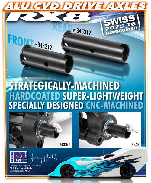 SMI XRAY News RX8 CVD-Achswellen