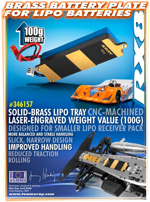 SMI XRAY News RX8 Lipo Ausgleichsgewicht