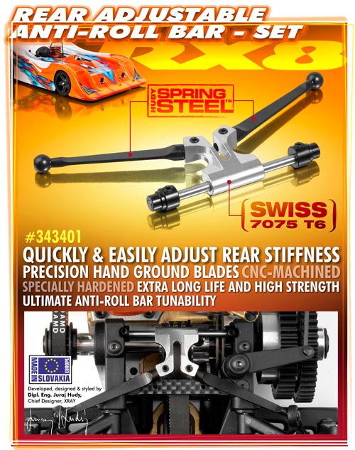 SMI XRAY News RX8 einstellbarer Stabi