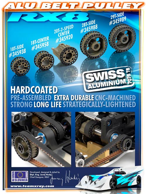 SMI XRAY News XRAY RX8 Aluriemenrder