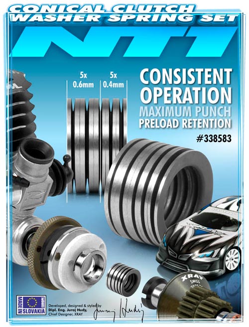 SMI XRAY News NT1 Kupplungsfederscheiben Set