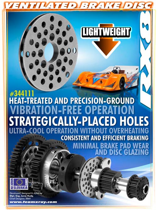 SMI XRAY News RX8 belftete Scheibenbremse