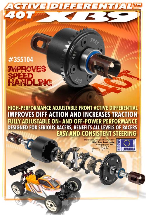 SMI XRAY News XB9 Active Differential
