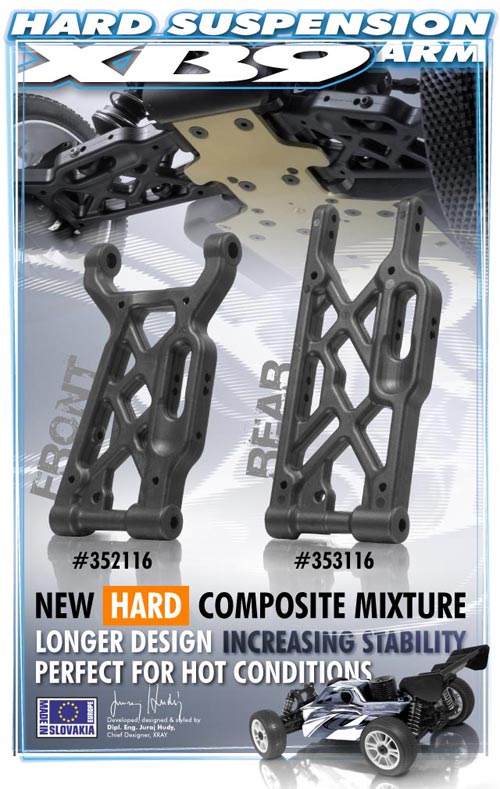 SMI XRAY News XRAY XB9 Hrtere Querlenker