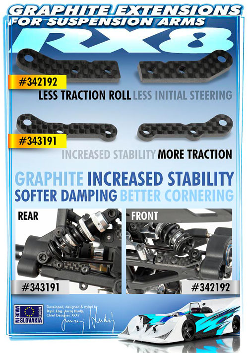 SMI XRAY News RX8 untere Dmpferhalter