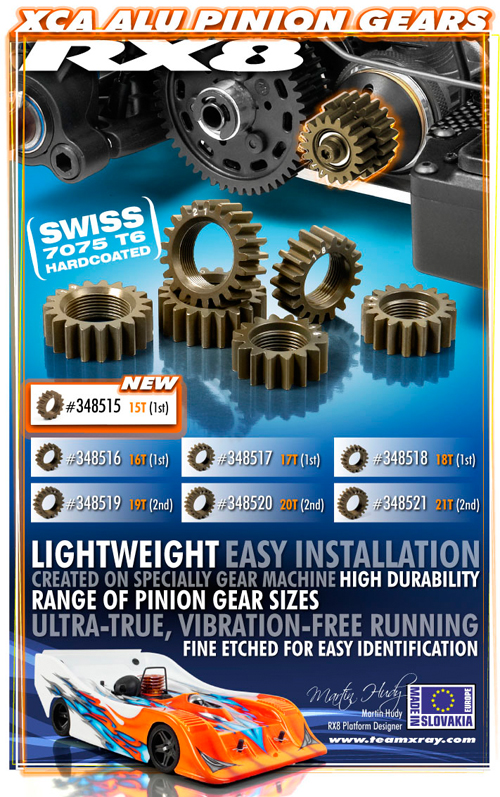 SMI XRAY News XRAY RX8 Alu- 2-Gang Zahnrad