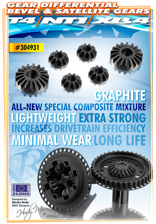 SMI XRAY News NT1/T4/XB4 Diff-Zahnrder