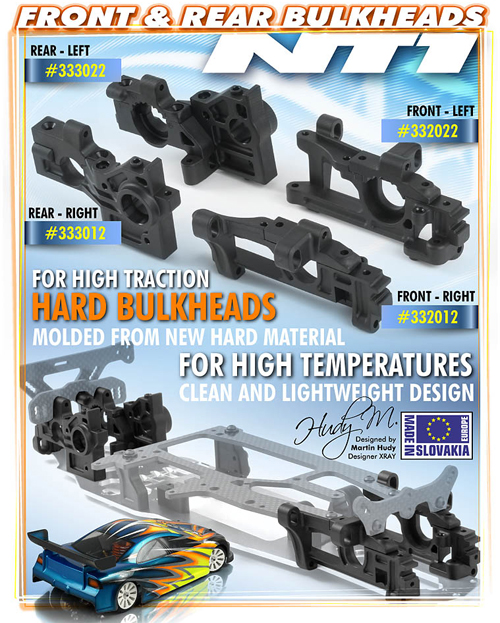 SMI XRAY News XRAY NT1 hrtere Bulkheads