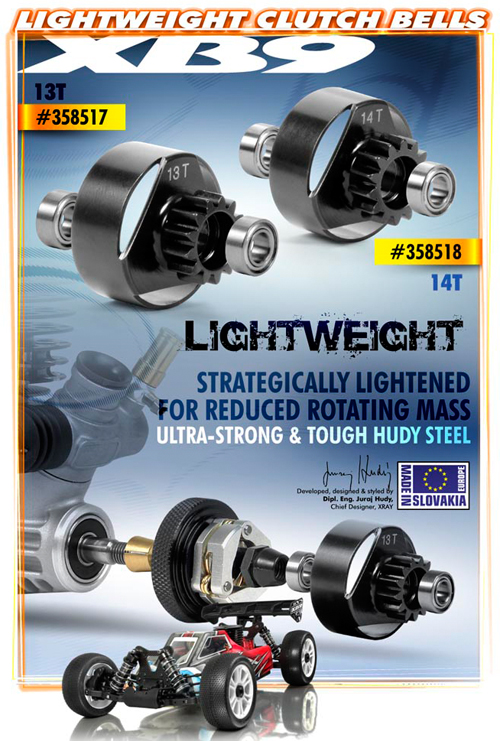 SMI XRAY News XRAY XB9-Kupplungsglocken