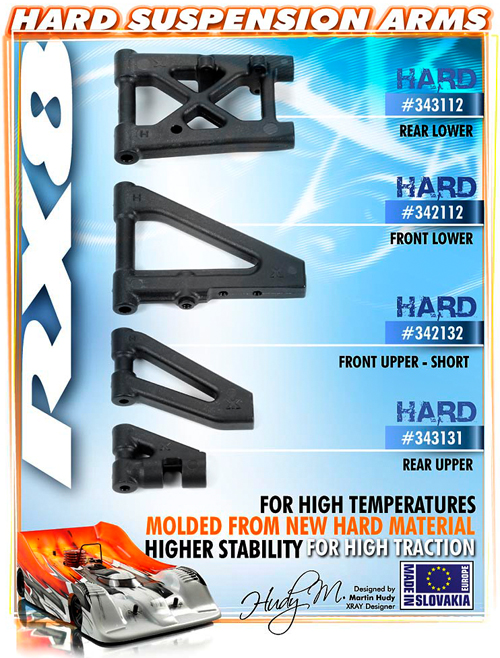 SMI XRAY News XRAY RX8 extra harte Querlenker