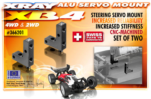 SMI XRAY News XRAY XB4 Alu-Servohalter