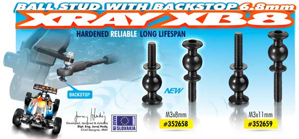 SMI XRAY News XB8 Kugelkopfschrauben