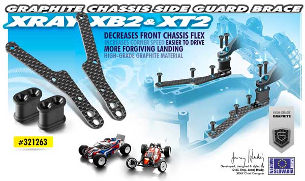 SMI XRAY News Graphit-Chassis Seitenschtzer