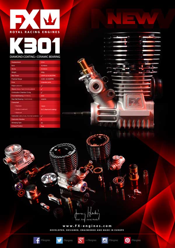 SMI FX-Engines FX 3.5CC Engine .21  K301