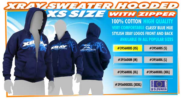 SMI XRAY News XRAY Sweater Hooded with Zipper (XS)