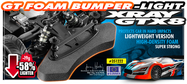SMI XRAY News GT Schaumstoff Bumper Light