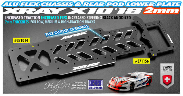 SMI XRAY News Alu Chassis fr X1018