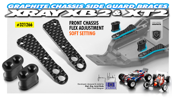 SMI XRAY News Graphite Chassis Verstrebung  Soft