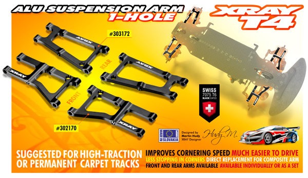 SMI XRAY News Xray T4 Alu Querlenker