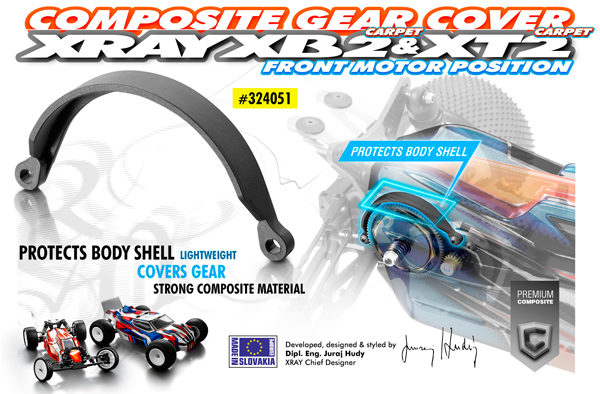 SMI XRAY News XB2/XT2 Zahnradabdeckung FMP