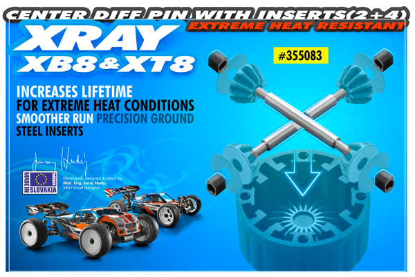 SMI XRAY News XB8 Przisions- Mitteldiffstifte