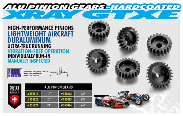 SMI XRAY News GTXE Alu Ritzel - Hart Beschichtet