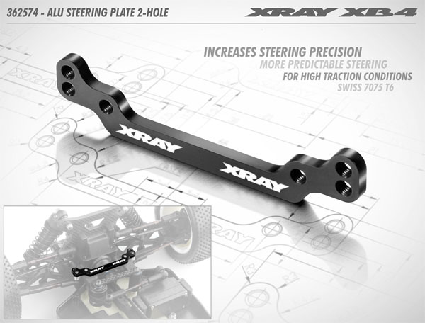 SMI XRAY News XB4 Alu Lenkplatte 2-Loch