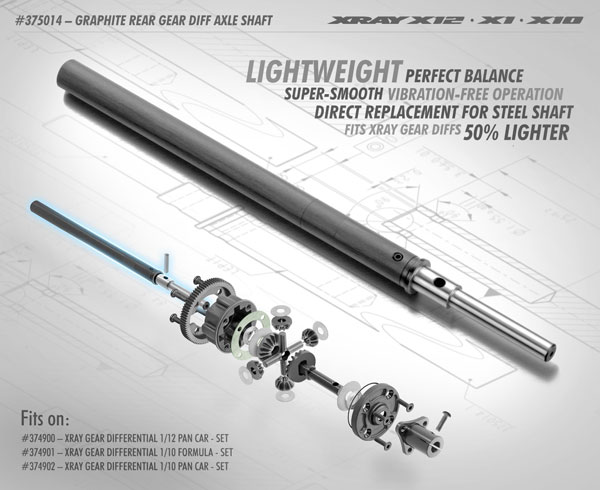 SMI XRAY News XRAY Graphit H-Achse fr Kegeldiff.