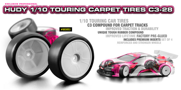 SMI HUDY News HUDY 1/10 Tourenwagenreifen C3-28