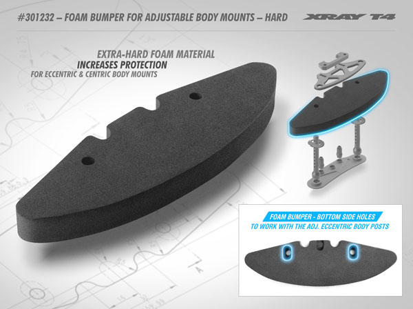 SMI XRAY News T4 Schaumstoff Bumper # Hart