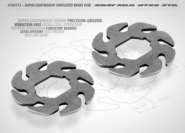 SMI XRAY News Superleichte belftete Bremsscheibe