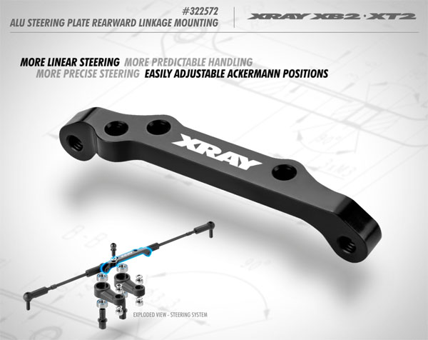 SMI XRAY News Alu Lenkungsstrebe fr XB2 XT2