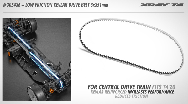 SMI XRAY News Kevlar Antriebsriemen 3x351mm