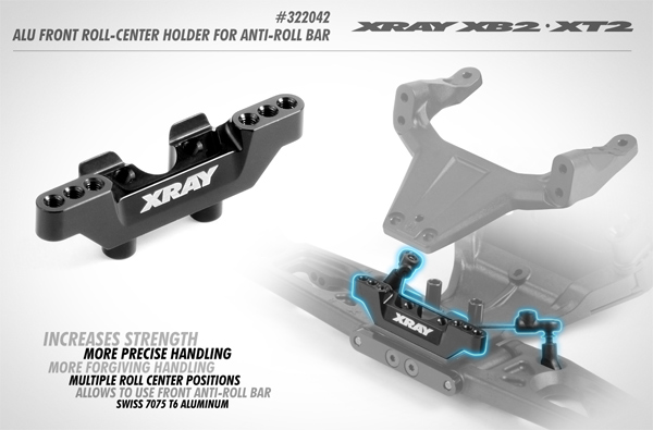 SMI XRAY News XB2 Alu Front Mittelhalter