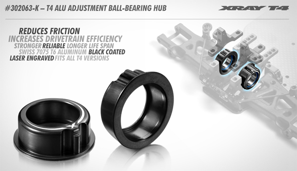SMI XRAY News Xray T4 Alu Kugellagernaben