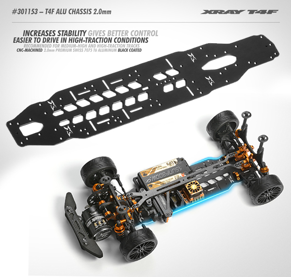 SMI XRAY News T4F Alu-Chassis 2,0 mm