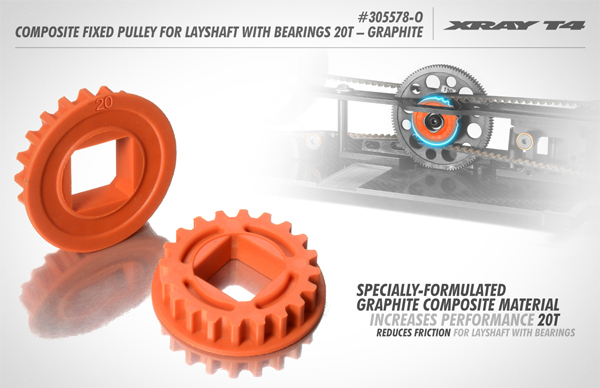 SMI XRAY News T420 Graphit Riemenscheibe