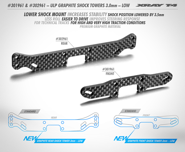 SMI XRAY News T420 low ULP graphite Dmpferbrcken