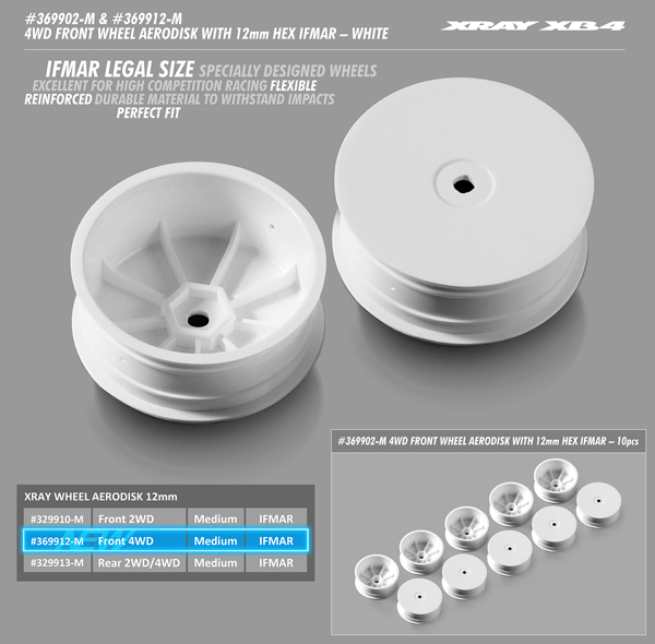 SMI XRAY News Aerodisk IFMAR-legal 4WD front wheel