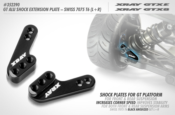 SMI XRAY News Neue GT Alu Stodmpferplatten (L+R)