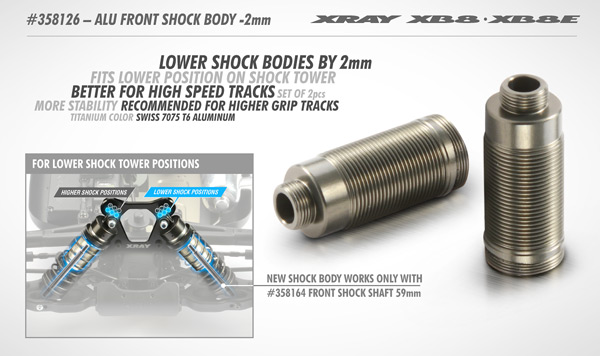 SMI XRAY News Neue XB8 Front Dmpfergehuse